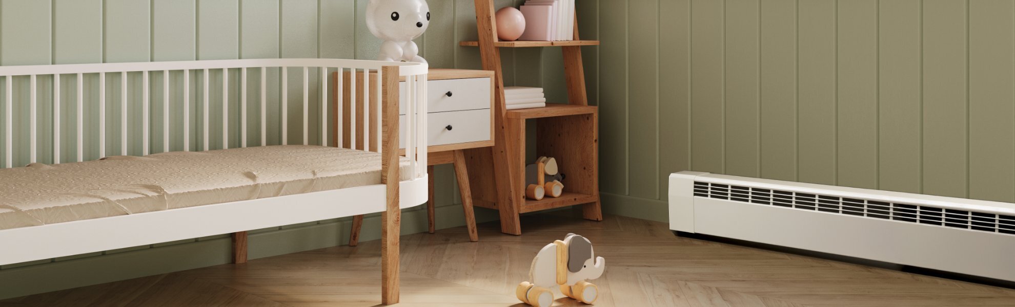 Baby's Room with RevitalLine™ baseboard covers